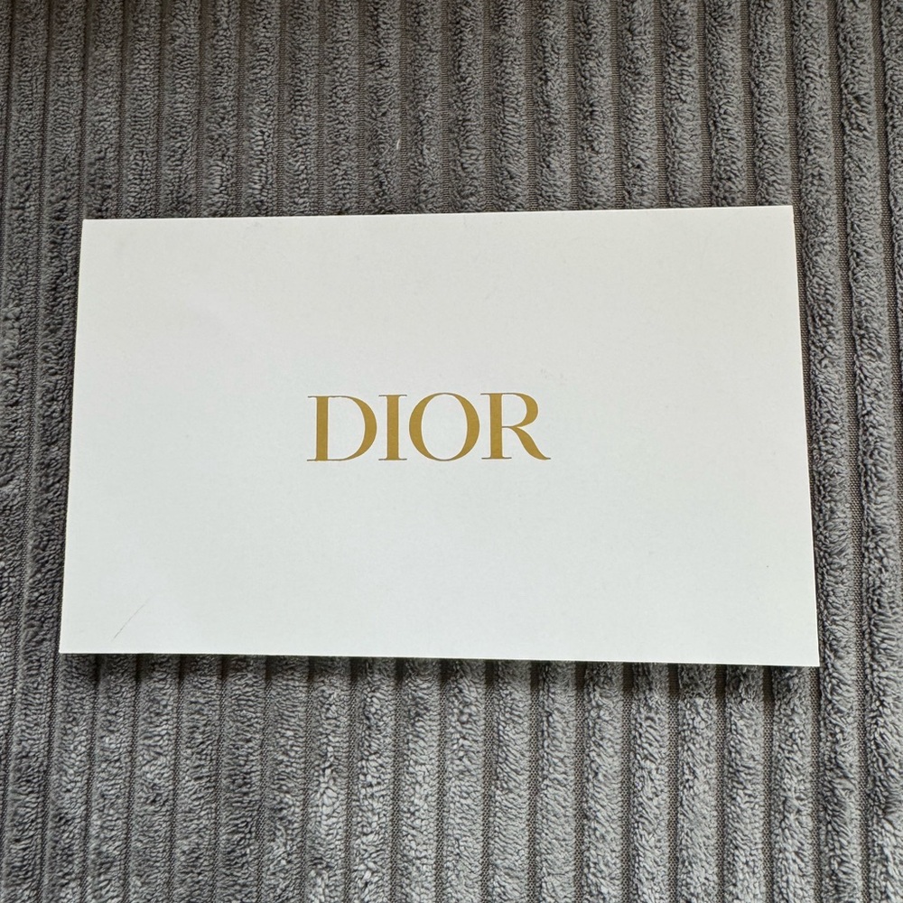 Dior White Gold envelope. Gift giving. Receipt Warranty Purse Care Bag